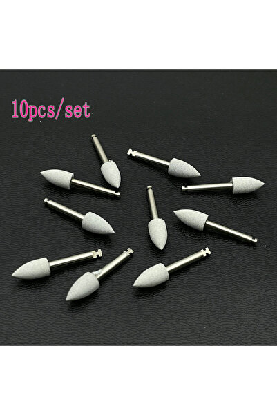 Choice4 410 رمادي - 10 قطع 12 قطعة/10 قطع/عبوة رؤوس طحن سيليكونية للأسنان، لت...