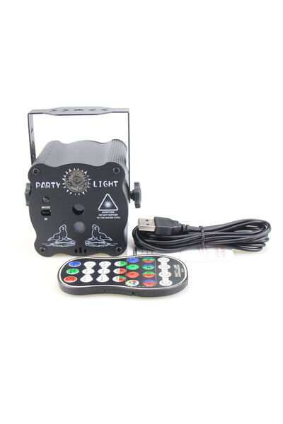 Choice USB DC 5V A Black ESHINY Rechargeable Battery R&G Laser 60 Pattern DJ ...