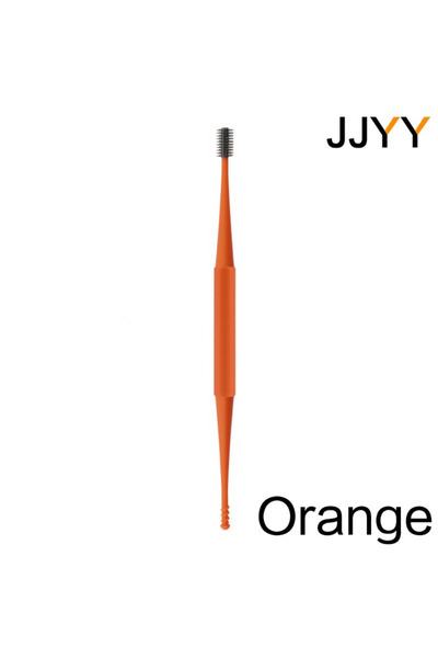 choice2 ملعقة تنظيف الأذن الناعمة من السيليكون من JJYY باللون البرتقالي، ذات ...