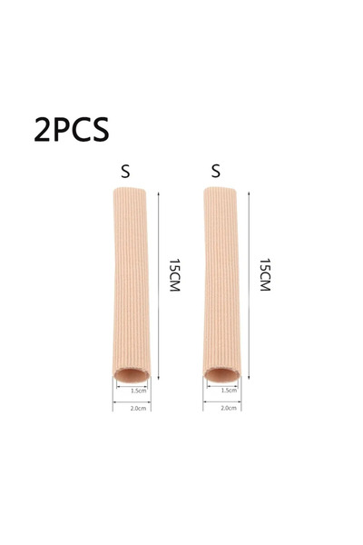 choice2 S-2PCS 1-8pcs Silicone Cover Cut Fabric Toe Separator Spacer Tube Sle...