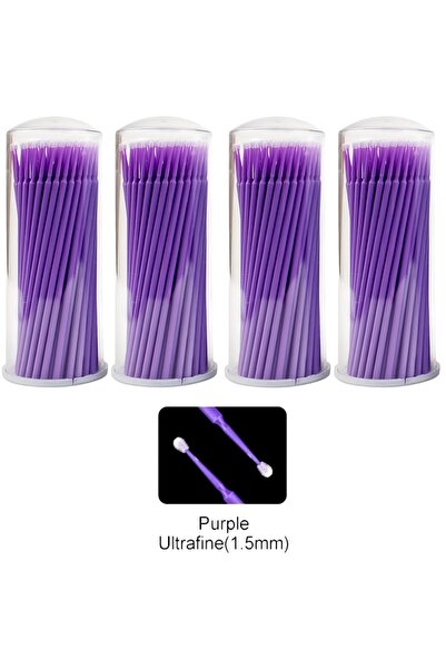 Choice1 400pcs Purple 1.5mm 400Pcs Dental Disposable Micro Applicator Brush E...