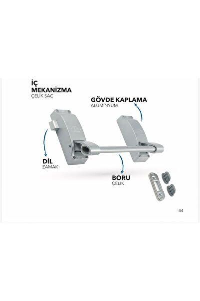 Toptancı Hırdavat Daf kilit panikbar yangın kapısı kilidi gri bu ürünün sadec...