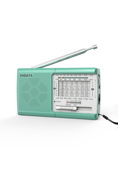 Choice D219-1k-green XHDATA D219 Portable Radio AM FM MW Shortwave Worldband ...