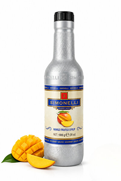 Simonelli Mango Aromalı Meyve Püresi 1000 g (1 kg) - Kokteyl, Smoothie ve Tat...