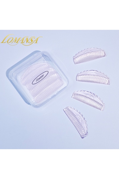 choice2 Pink Lomansa 4Pairs Silicone Eyelash Perming lamination Pad Reusable ...