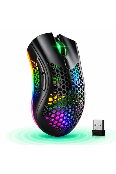 Timebox Mouse de gaming wireless 95g FastCharge USB 2.4GHz RGB 2 butoane prog...