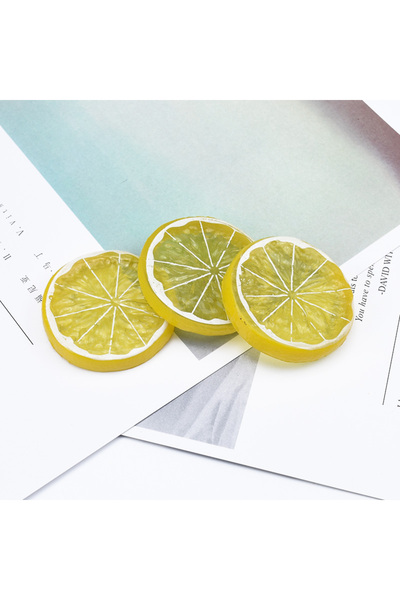 Choice 10 Pieces yellow 5/10 Pieces Plastic Lemon Slices Christmas Decoration...