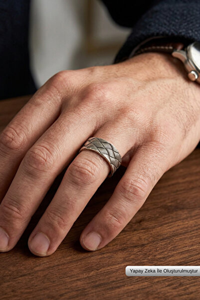 Begondio Special Design Masculine Adjustable Men's Ring