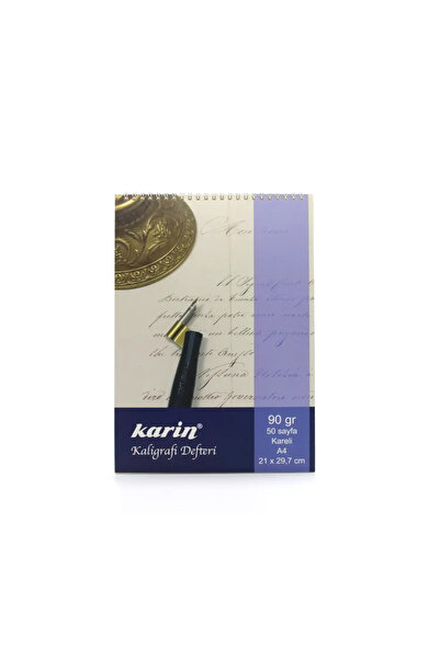 Karin Kaligrafi Defteri Kareli A4 50 Yaprak