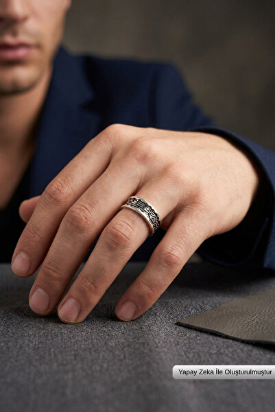 Begondio Special Design Masculine Adjustable Men's Ring
