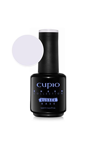 Cupio Colecția Rubber Base Sheer - Glazură de lapte 15ml