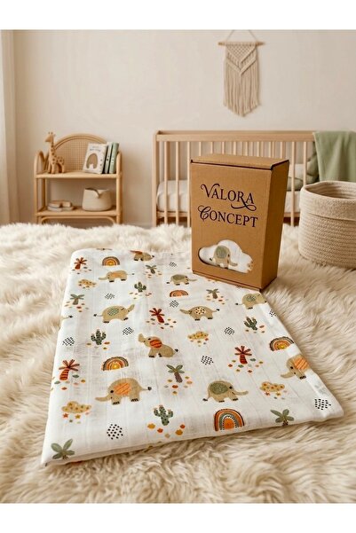 Valora Concept 100% Cotton Muslin Baby Newborn Blanket Oeko-Tex Certified Fab...