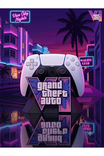 RMODELS HOBBY GTA VI TEMALI PlayStation 5 PS5 KOL / GAMEPAD STANDI