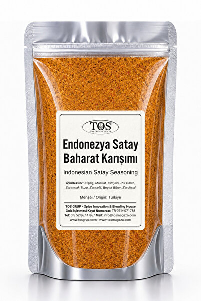 TOS The Organic Spices Endonezya Satay Baharat Karışımı 100 gr Indonesian Sat...