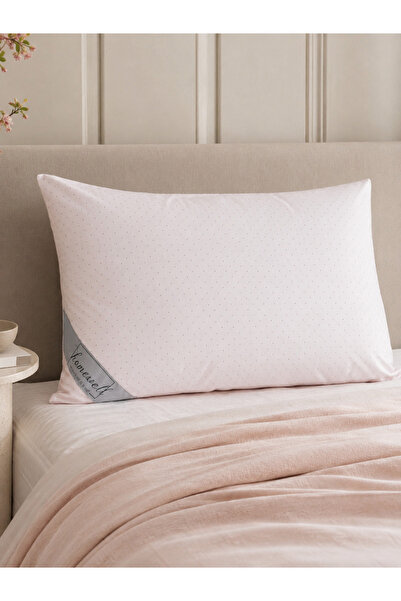 homewell Pink 100% Pure Bamboo Pillow 50X70 cm Hypoallergenic with Extra Cover