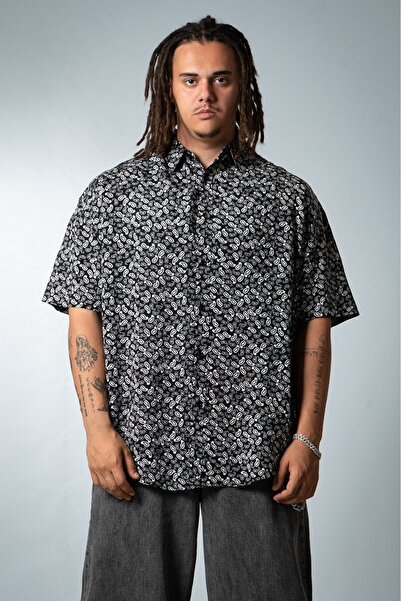 Super Rare Ανδρικό πουκάμισο Paisley Oversize από βαμβάκι US3563SY
