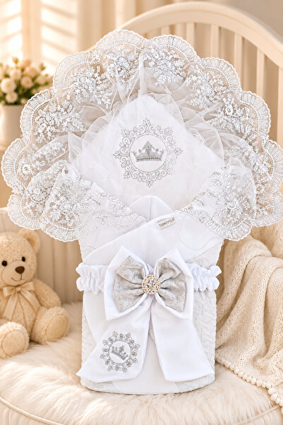 Tomuycuk Newborn Baby Boy Girl Blanket and Swaddle - Lacy Mevlütlük & Hospita...