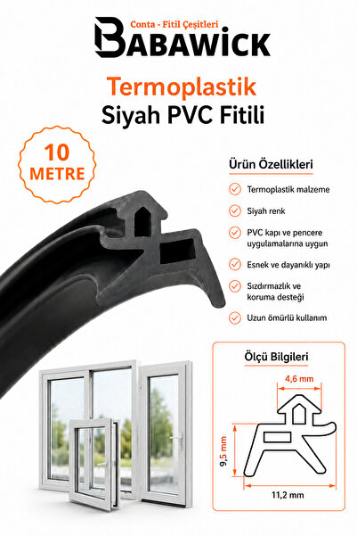 BABAWİCK Kaliteli Hammadde TPE'den Üretilmiş 3mm Kanala Uyumlu Pen Kapı Pence...