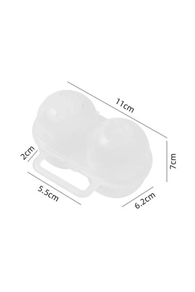 Choice 1PC 2cell 1pc 2-Cell Outdoor Portable Egg Box Plastic Egg Tray Refrige...