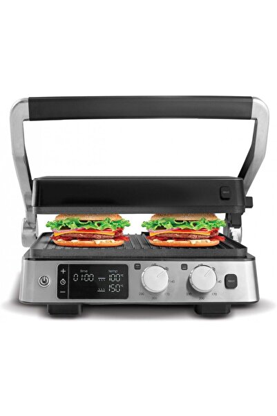 Karaca 5-Stage Premium Double-Sided Grill and Toaster with 6 Slice Capacity