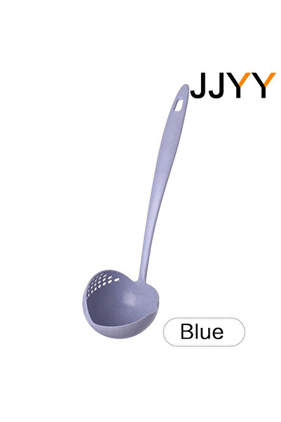 Choice1 Blue JJYY The 2 in 1 Kitchen Spoon Spoon Long handle Plastic Colander...