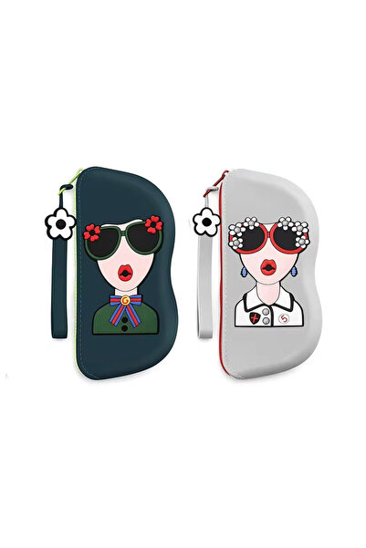 Choice12 Mix 03 Soft Silicone Eyeglasses Pouch Case for Glasses and Sunglasse...