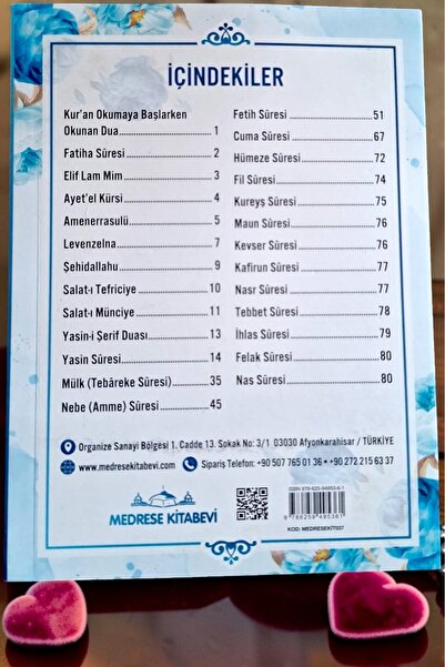 Medrese Yayınları Yasin Kitabı Cüzü 10 Lu Tül Keseli Erkek Bebek Için Tesbihli Doğum Cenaze Mevlüt Hediyeliği