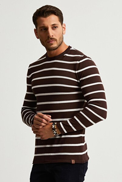 ALEXANDERGARDI Striped Thin Cotton Sweater (E22-5710)