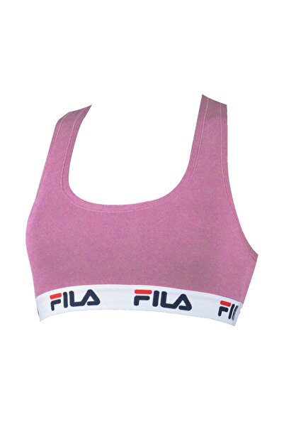 FILA Damen Bustier - ungepolsterter Bra, ohne Bügel, Baumwolle, einfarbig