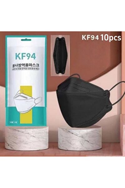 Choice كمامات وجه سوداء للبالغين من نوع KF94، 4 طبقات، مصنوعة من مادة النفخ ب...