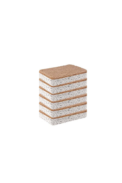 Choice 6pcs Biodegradable compostable cellulose and coconut scrubbing sponge ...