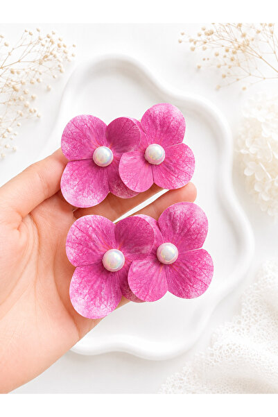 EliraToka Women's - Girls' - Baby Pearl Hydrangea Flower 2-Piece Clip with Bu...