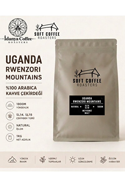 %100 Arabica Kahve Çekirdeği Uganda Rwenzori Mountains (1 KG)