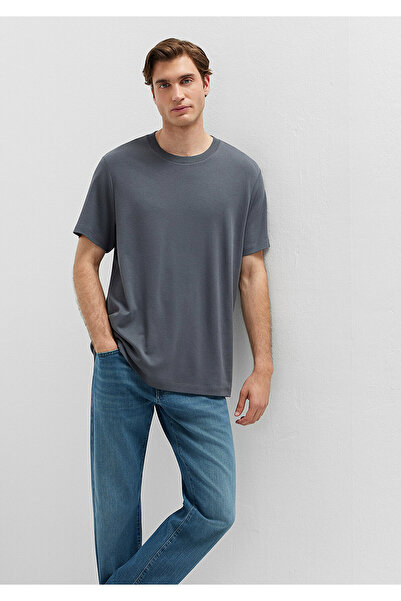 Mavi Black Anthracite Basic T-Shirt Regular Fit / Normal Cut 0613525-85309