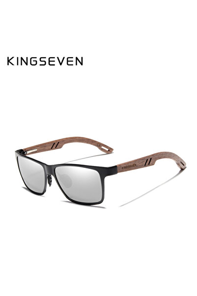 Choice3 Original SILVER-LEATHER KINGSEVEN Aluminum+Walnut Wooden Handmade Sun...