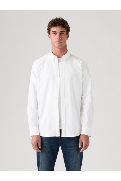 Levi's Levis Logo Embroidered Men's Comfortable Shirt Authenticbuttondownbrig...