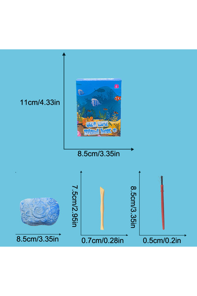 Choice one size Ocean Animal Gemstone Dig Kit Kid Archaeological Excavation G...
