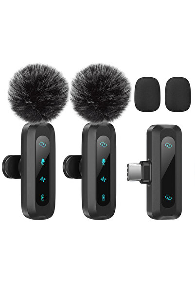 Choice type-C-2in1 Lavalier microphone, compact and durable, long battery lif...