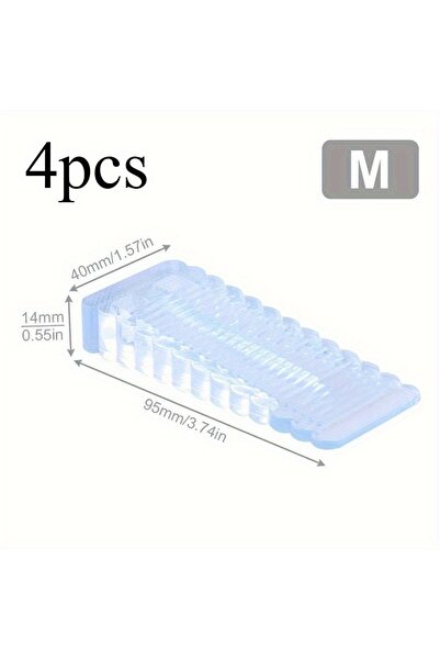 Choice1 4pcs-M 4pcs Transparent Door Stopper Hardware Anti-Collision Door Sto...