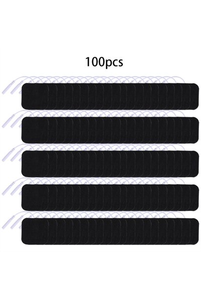 Choice1 Black 100pcs 5x5cm 5*5cm 2mm Plug Tens Electrodes Pads Accessories No...