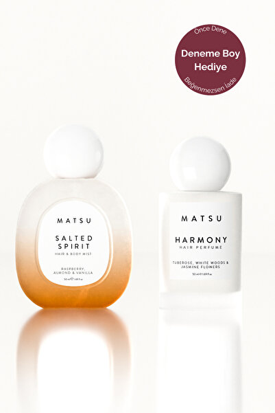 MATSU Salted Spirit & Harmony Saç Parfümü Seti - Çiçeksi, Tatlı ve Ferah Koku...