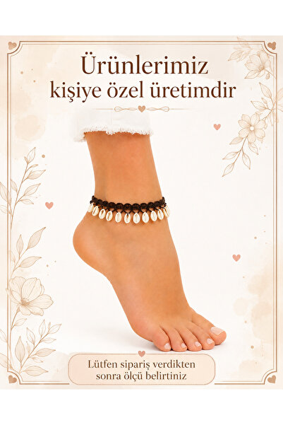 NEHOLİA Sea Shell Anklet Adjustable Bohemian Summer Ankle Accessory Women's H...