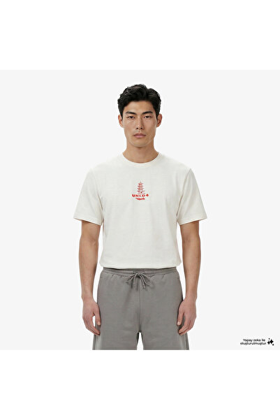 United4 United4 Regular Fit Men's Beige T-Shirt