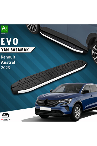 S Dizayn Renault Austral Evo Aluminyum Yan Basamak 183 Cm 2023 Üzeri A+ Kalit...
