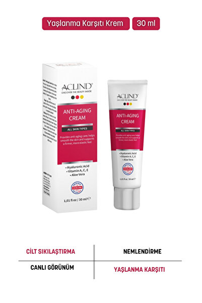 Aclind Anti-Aging Cream, Anti-Wrinkle and Anti-Aging Cream 30 ml