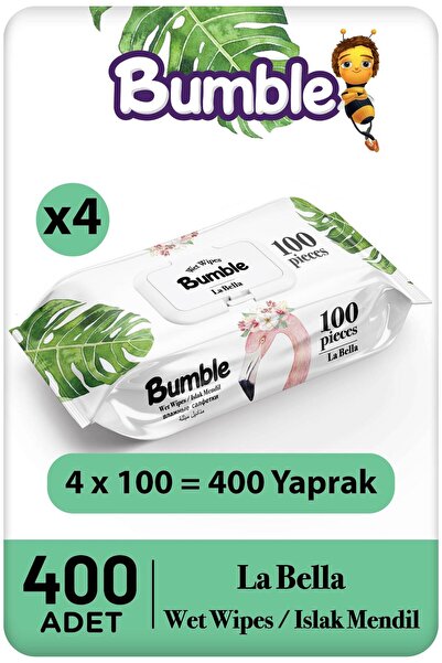 Bumble La Bella Islak Mendil 100 Yaprak 4'lü Paket