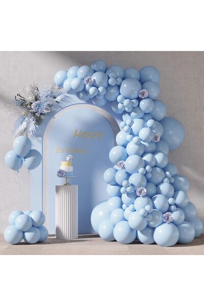 Choice4 Balloon arch kit 8234 Light blue 96pcs Pastel Blue/Pink/Yellow/Purple...