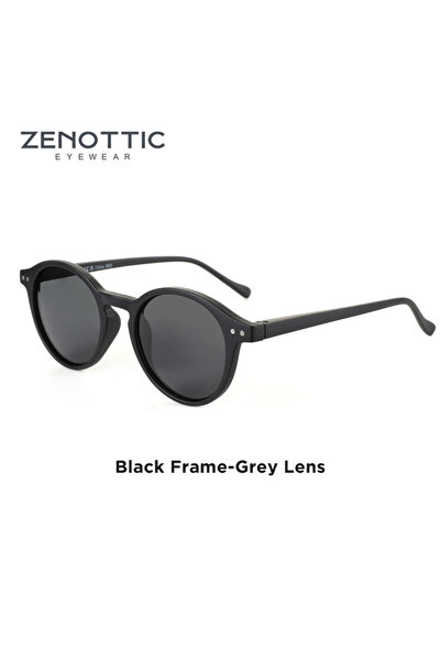 Choice ZENOTTIC 001 Black Grey Lens ZENOTTIC (S Size) Retro Circular Polarize...