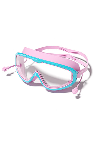 Choice5 Blue-Pink Kids' Large-Frame Swimming Goggles - HD, Waterproof, Anti-F...