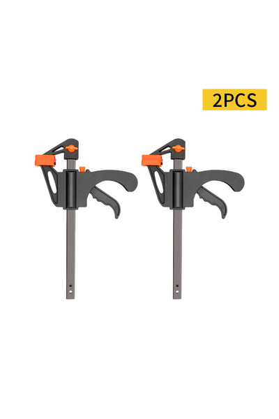 Choice1 2pcs 5/2pcs Woodworking Work Bar 4 Inch Clamp Clip Set Hard Quick Rat...